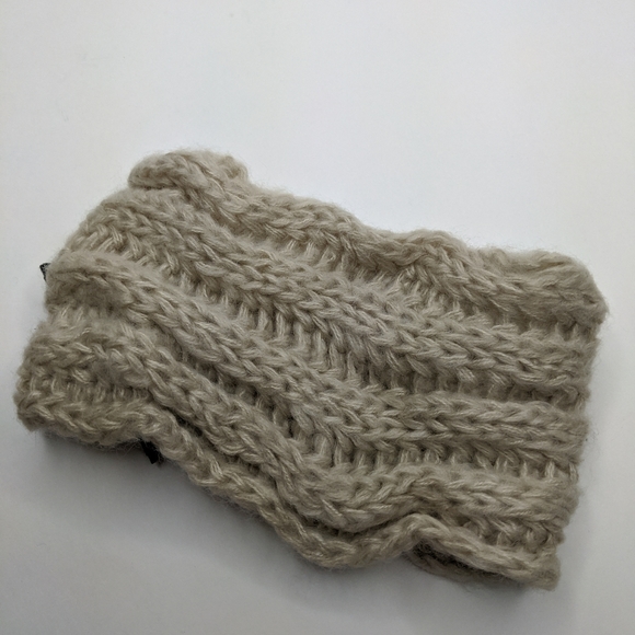 Tan Soft Knitted Wrap Headband Hair Accessory S - Picture 2 of 7